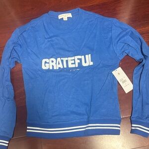 Spiritual Gangster NWT Grateful Blue Women's Sweater size S